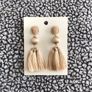 Boutique Shop • Tassle Earrings • Taupe